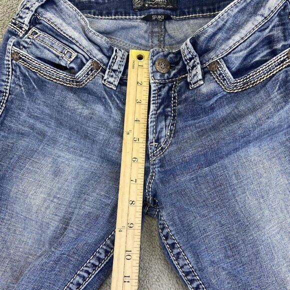Silver Jeans Womens W30 (Fits 30x25) Suki Blue Straight Leg Denim Y2K Style - Picture 12 of 14